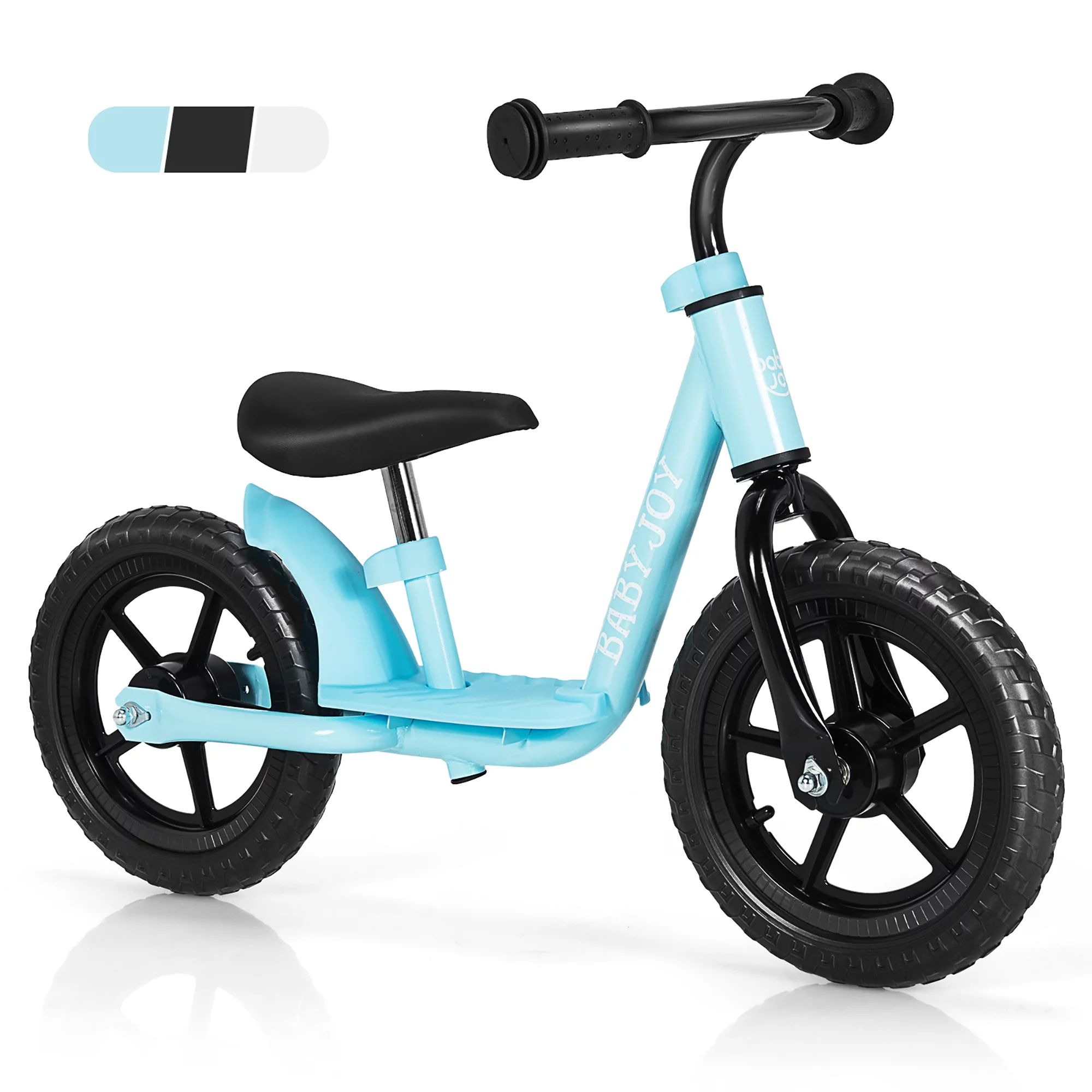 Babyjoy 11'' Kids Balance Bike w/ Footrest No Pedal Toddler Training Bike Blue - Walmart.com | Walmart (US)