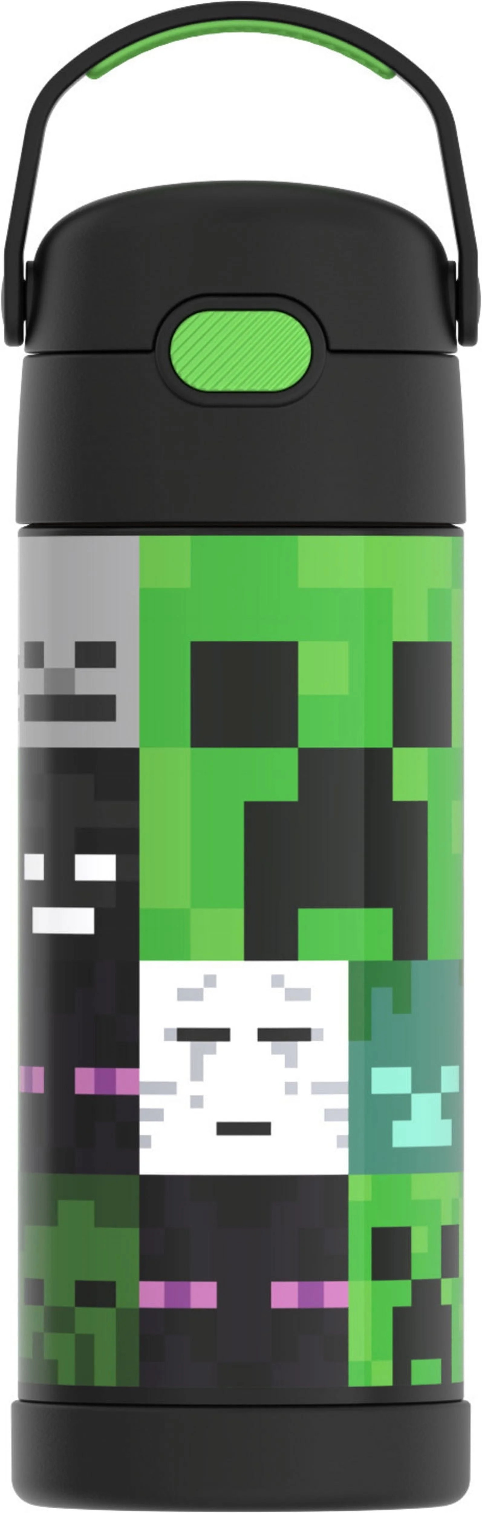 Thermos Stainless Steel Funtainer Water Bottle with Straw, Minecraft, 14 Fluid Ounces | Walmart (US)