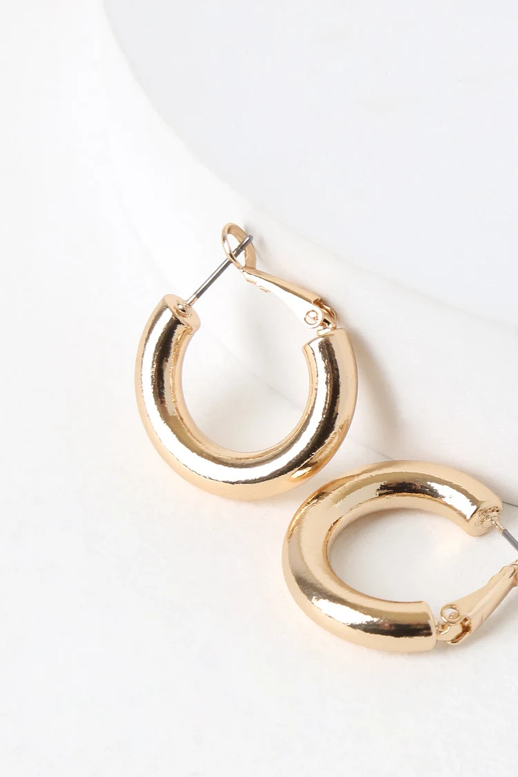 Tantalizing Gold Hoop Earrings | Lulus