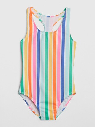 Kids Rainbow Racerback Swim One-Piece | Gap CA