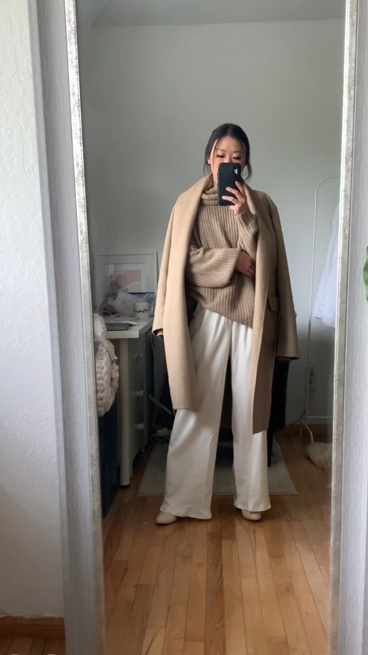 What I wore to the Office. Yes petite women can wear wide leg pants- easy way to instantly elongate your legs (psst- I wear em with extra comfy chunky heeled boots underneath 😉) 
Wearing size XS in Splendid x @cellajaneblog
I am 5’1” for reference 

#LTKstyletip #LTKHoliday #LTKworkwear