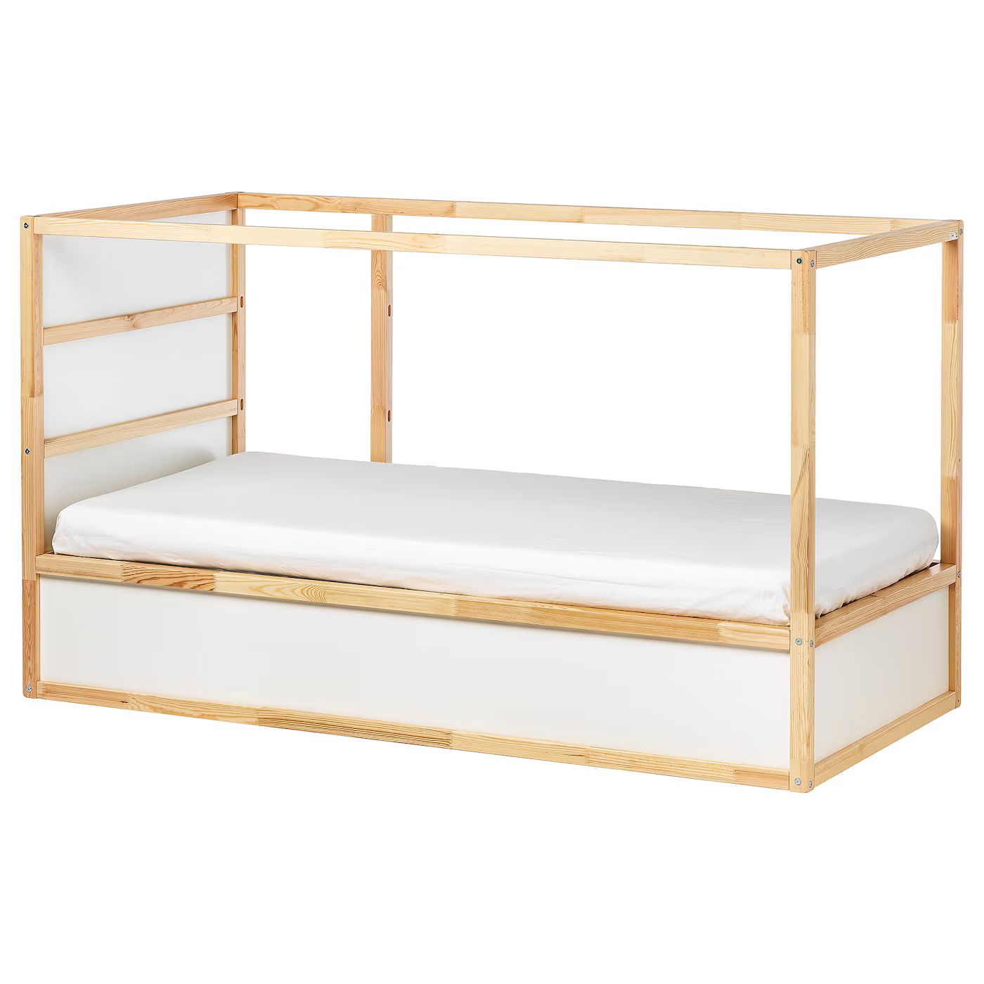 KURA Bett umbaufähig, weiß/Kiefer, 90x200 cm - IKEA Deutschland | IKEA (DE)