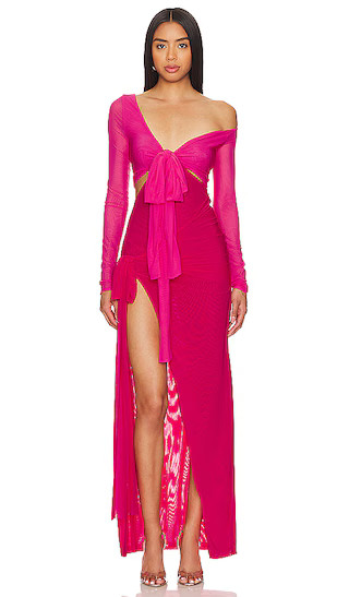 Jayleen Asymmetric Dress in Pink Multi Fall Maxi Dress Fall Dress Maxi Dress Fall Dress Outfits 2024 | Revolve Clothing (Global)