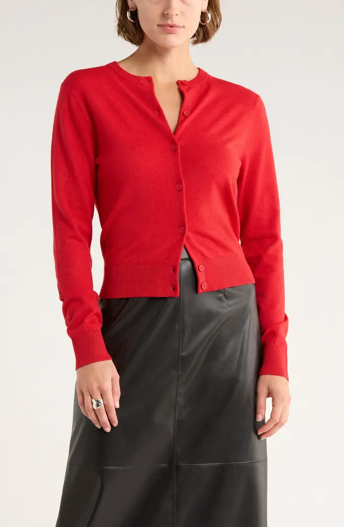 NORDSTROM RACK Crewneck Cardigan | Nordstromrack | Nordstrom Rack