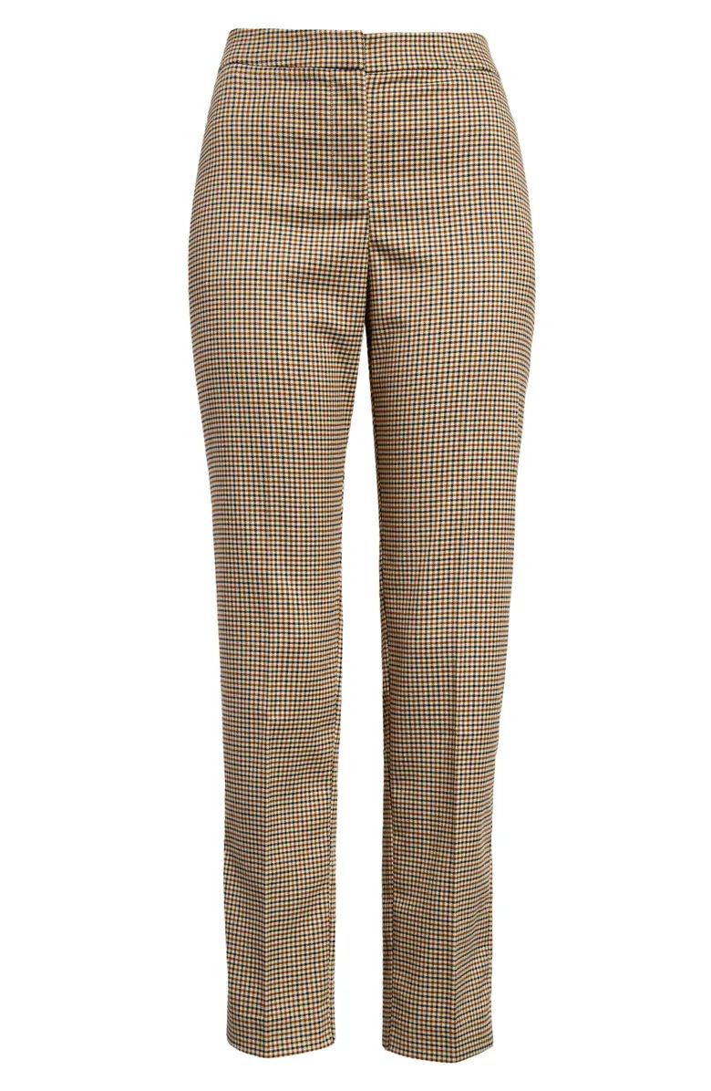 Vince Camuto Plaid Flat Front Trousers | Nordstrom | Nordstrom