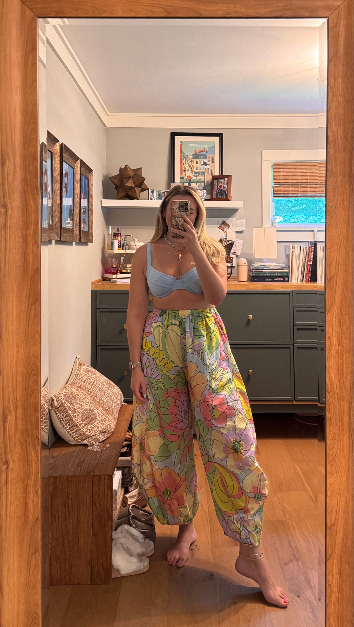 Beach day outfit, pool outfit, vacation beach outfits, vacation outfit. Wearing a large in the Bikini top, xl bikini bottom, large pants

#LTKootd #LTKMidsize #LTKSwim