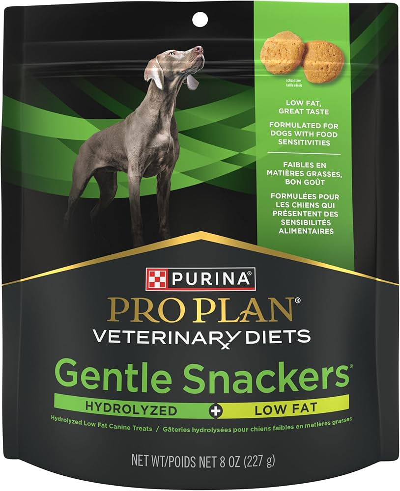 Purina Pro Plan Veterinary Diets Gentle Snackers Hydrolyzed Plus Low Fat Dog Treats - 8 oz. Pouch | Amazon (US)