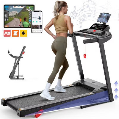 Portable Treadmill 300 lbs Capacity, 2.5HP Speed Folding Treadmill for Home 7.5MPH with 71 Programs 3 Incline, Exercise Equipment, Music Speakers | Target