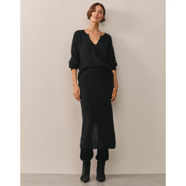 Knitted Skirt with Mohair | The White Company UK & ROW