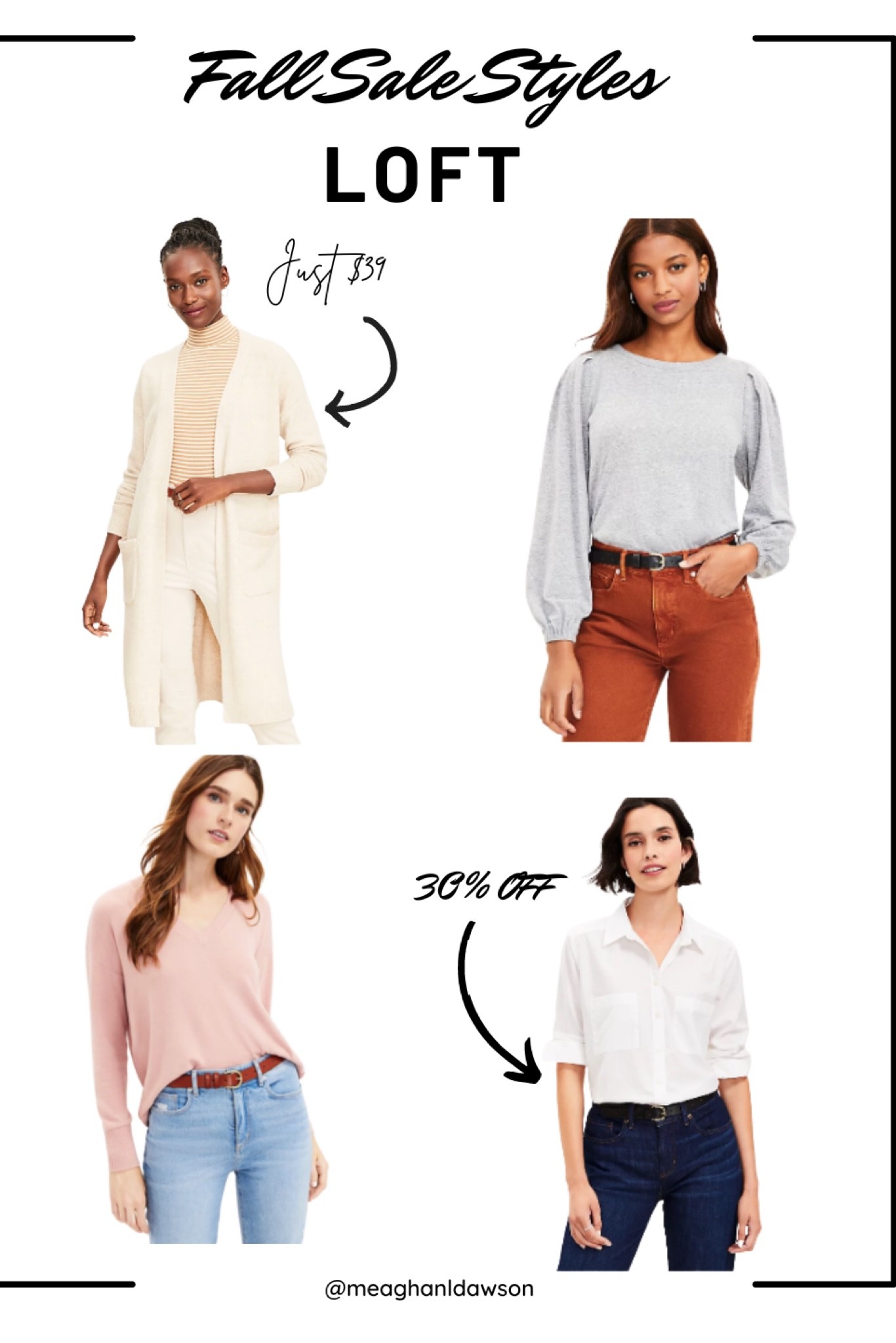 The LOFT fall Sale is here and all of my favorite staple shirts are on sale.
Use the code FALL to save! 

#LTKunder50 #LTKsalealert #LTKSeasonal