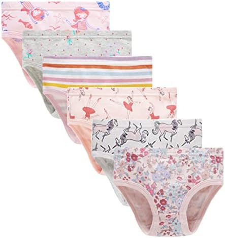 Barara King Little Girls' Soft Cotton Underwear Toddler Undies Kids panties | Amazon (US)