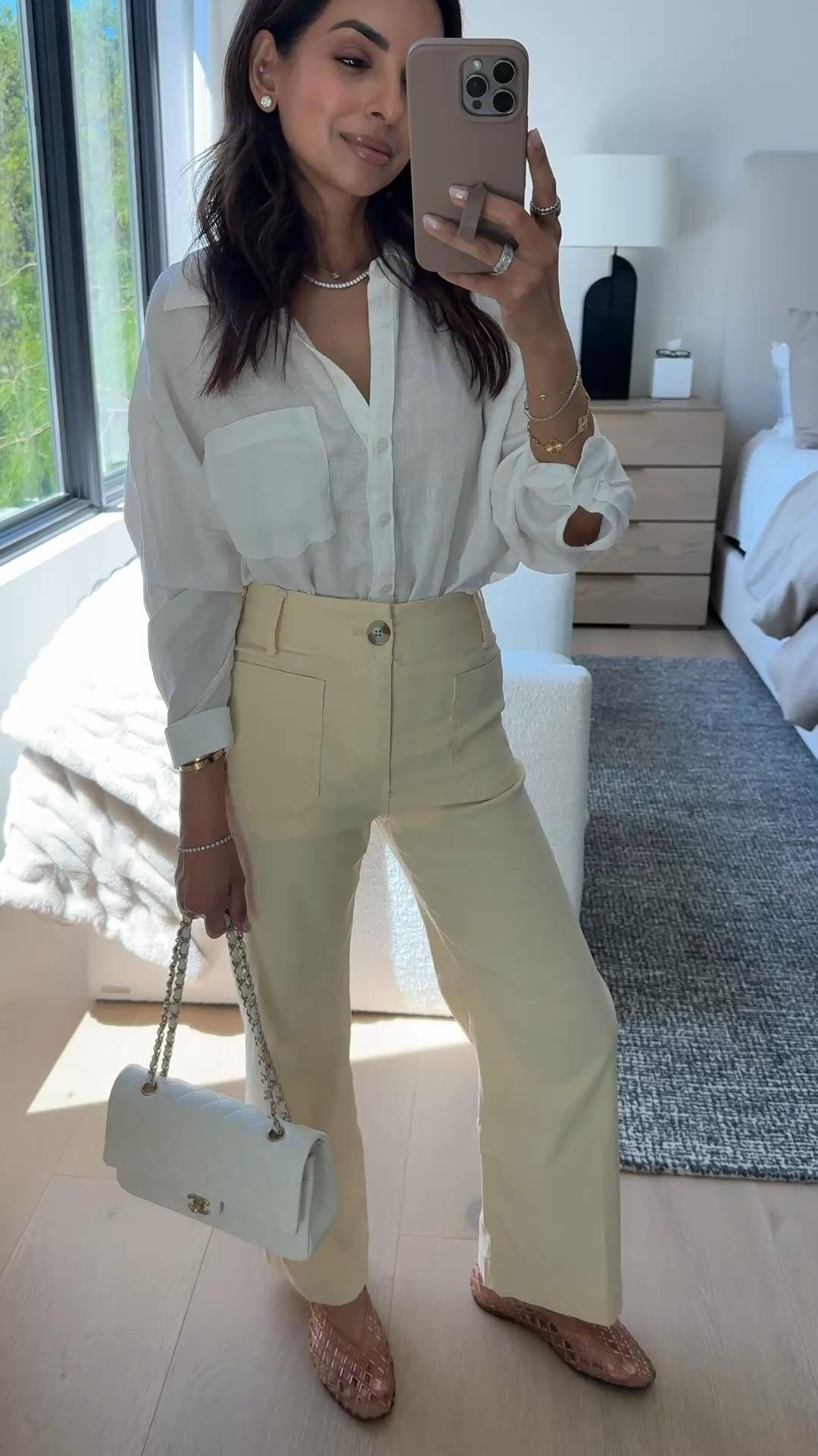 How stunning are these butter yellow @Anthropologie  pants?! I paired with my go-to white button down and jelly flats! 💛 Wearing size 24 in the pants.

#LTKootd #LTKSeasonal