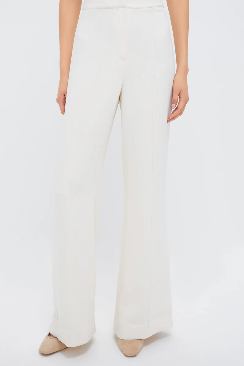 Pearl White Crepe Versailles Pant | Tuckernuck (US)