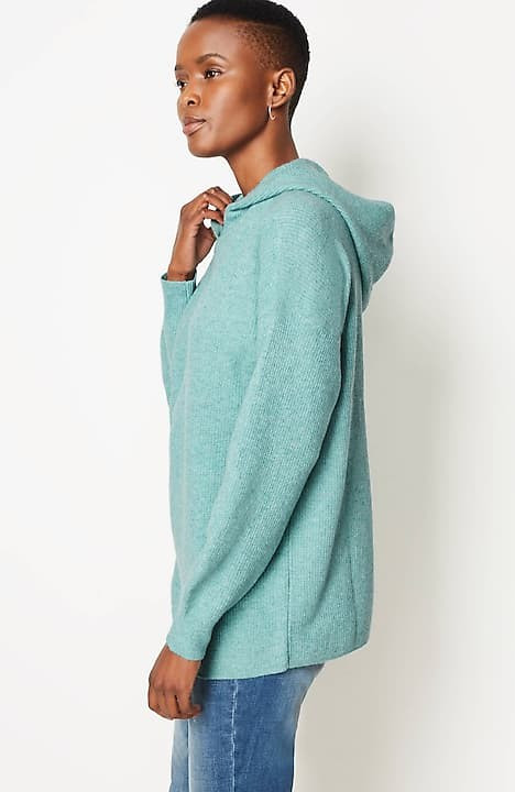 Ribbed Hooded Pullover | J. Jill