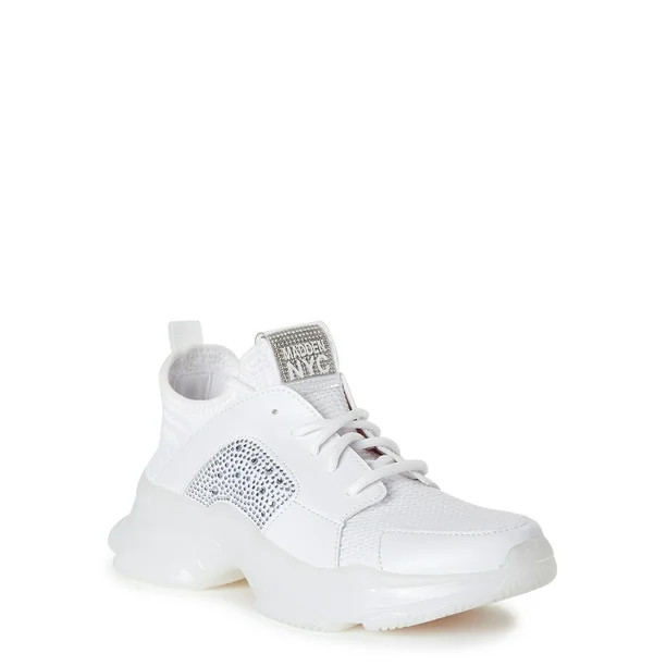 WOMEN'S MADDEN NYC RHINESTONE ATHLETIC SNEAKER - Walmart.com | Walmart (US)