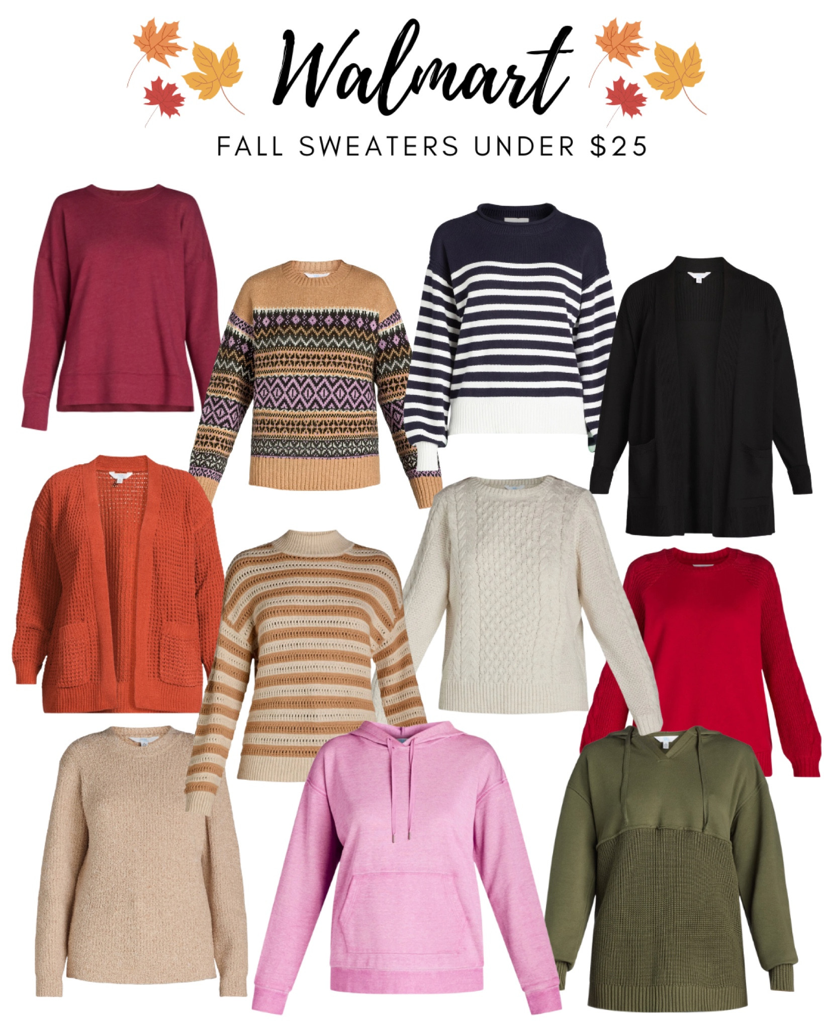 It’s sweater weather! @walmartfashion has you covered! Here are some great sweater for under $25! #WalmartPartner #WalmartFashion

#LTKStyleTip #LTKSeasonal #LTKOver40