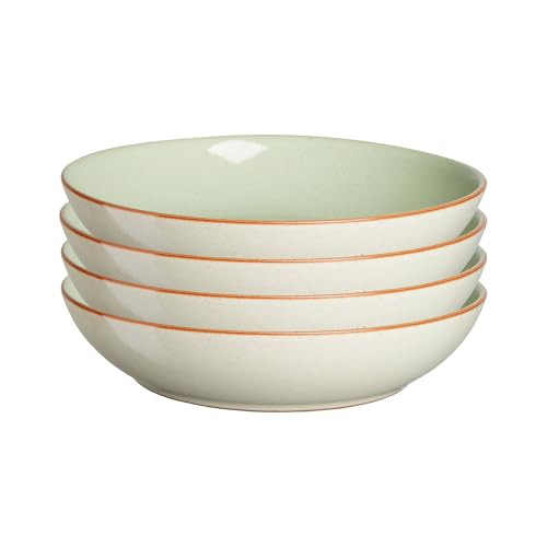 Denby - Heritage Orchard Pasta Bowls Set of 4 - Everyday Pasta Bowls - Contemporary Design - Dishwasher & Microwave Safe Ceramic Stoneware Tableware - Scratch Resistant | Amazon (US)
