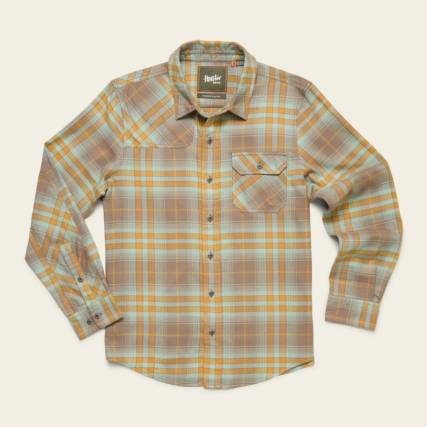 Harker's Flannel - Kempton Plaid : Taupe | Howler Brothers