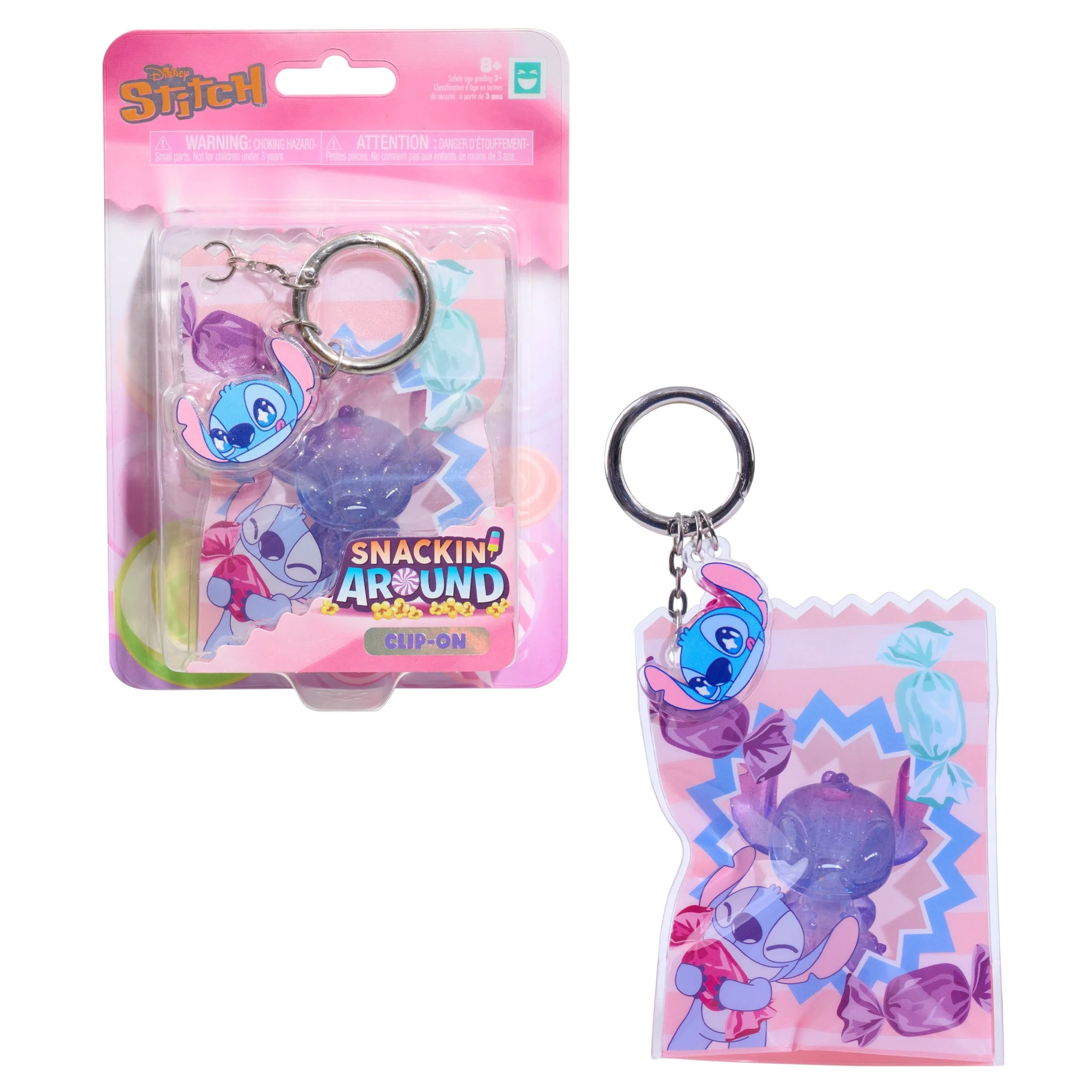 HAPPY HAUL Disney Stitch Snackin’ Around Stitch Candy Clip-On, Collectible Toy Figure in Resealable Bag with Clip and Charms, Short-Run Drop, Ages 8 and up, Kids Toys for Ages 3 Up - Walmart.com | Walmart (US)