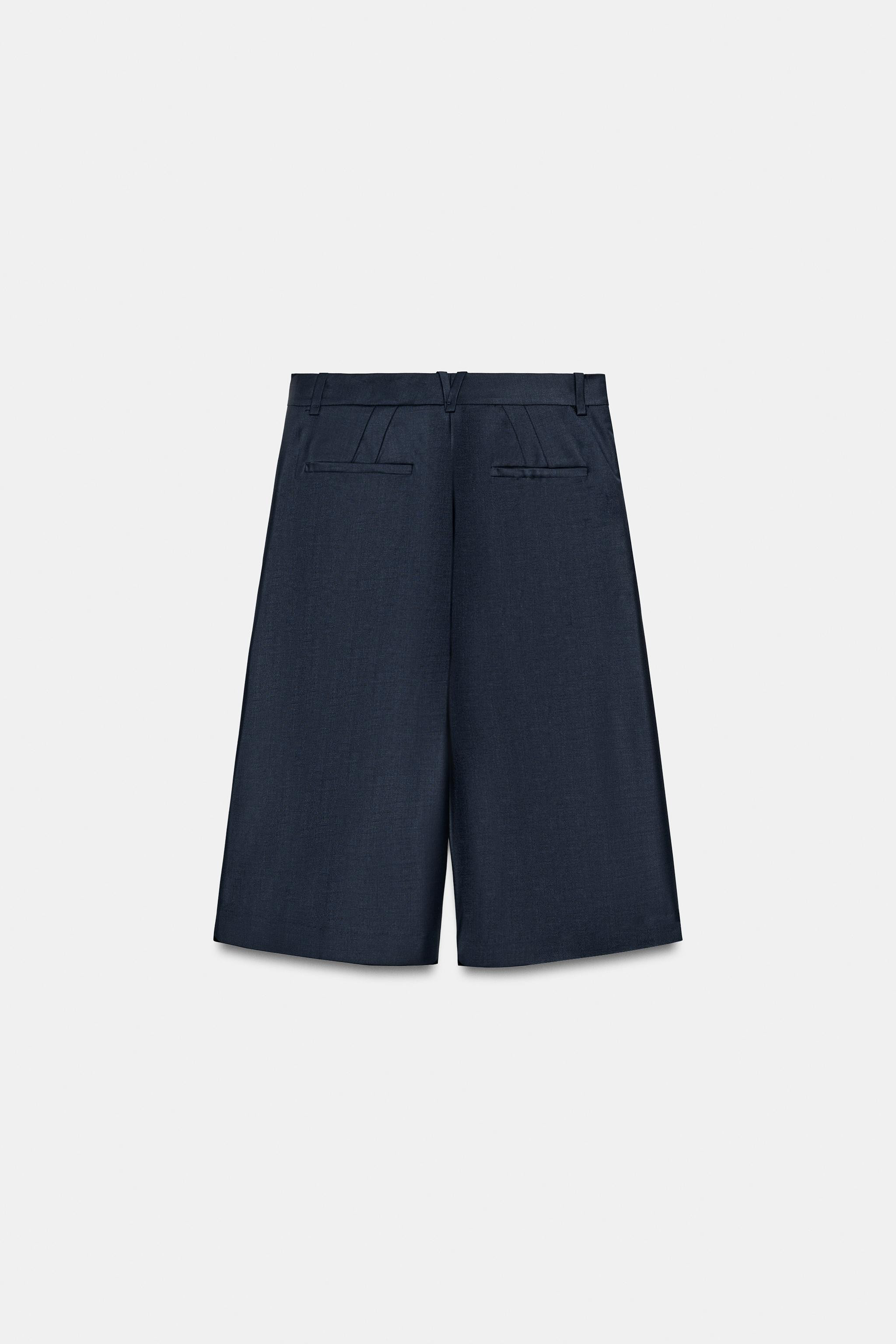 ZW COLLECTION LONG WOOL BLEND BERMUDA SHORTS | Zara AU
