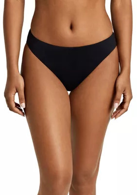 Lauren Ralph Lauren Women's Curved Waist Midrise Swim Bottoms, Black, 16 | Belk
