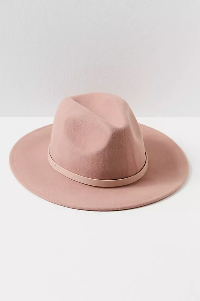 Wythe Leather Band Felt Hat | Free People (Global - UK&FR Excluded)