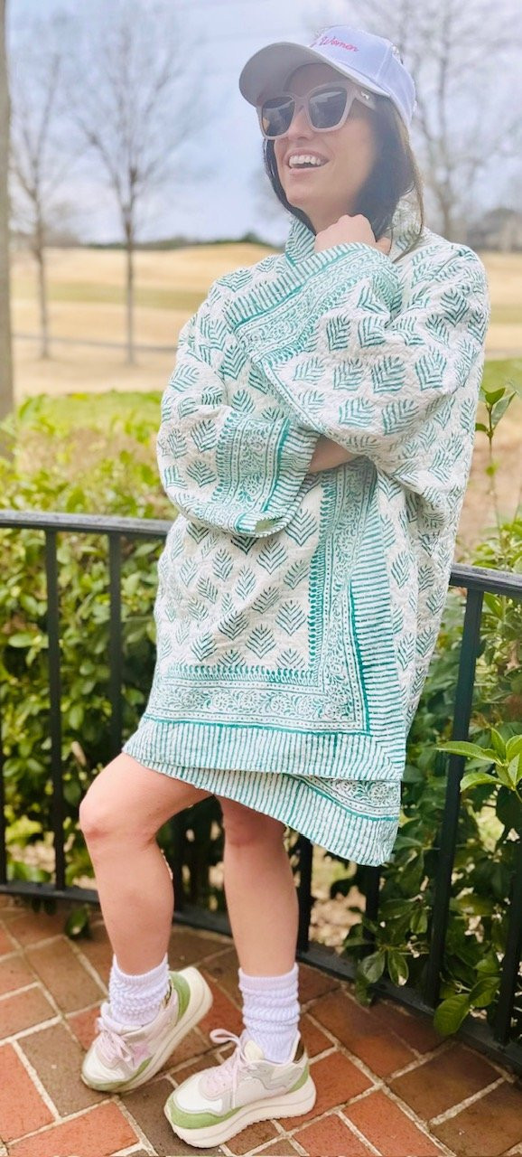 James Blanket: Cool Me Out Teal — ELEANOR JAMES BRAND | ELEANOR JAMES BRAND