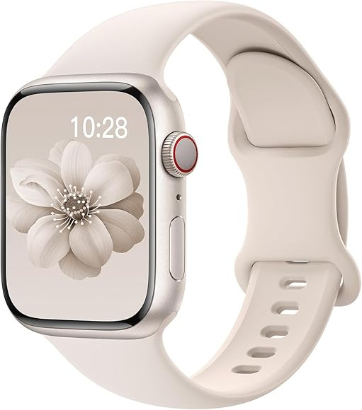Sport Silicone Band Compatible with Apple Watch Bands 40mm 38mm 41mm 44mm 45mm 42mm 49mm Women Me... | Amazon (US)