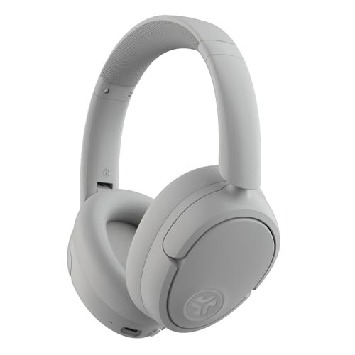 JLab JBuds Lux ANC Wireless Headphones, Cloud White, Hybrid Active Noise Cancelling, Customizable Sound, Spatial Audio Compatible, Premium Over-Ear Bluetooth Headset | Amazon (US)