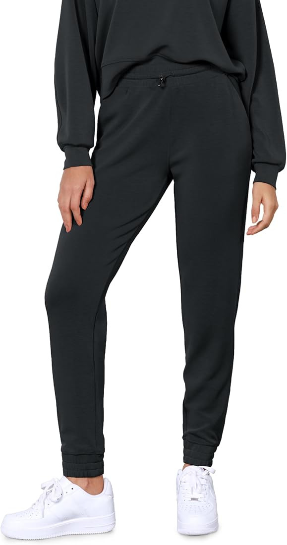 ODODOS Women's Modal Soft Jogger Pants with Pockets Adjustable Shockcord High Waist Sweatpants Ca... | Amazon (US)