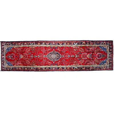 Caidee One-of-a-Kind 3'5" x 13'7" 1970s Area Rug in Red/Blue | Wayfair North America