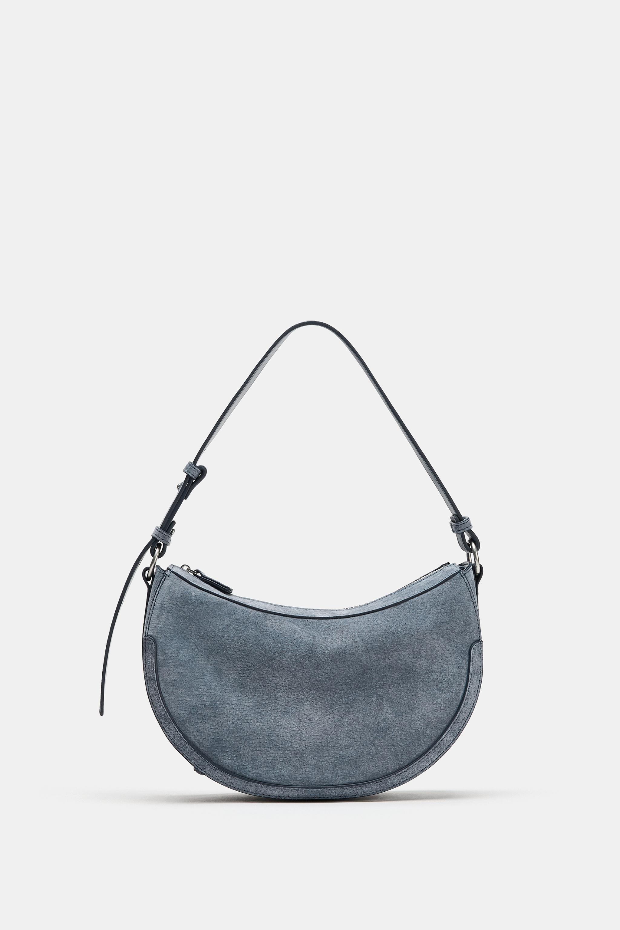 LEATHER SHOULDER BAG | Zara UK