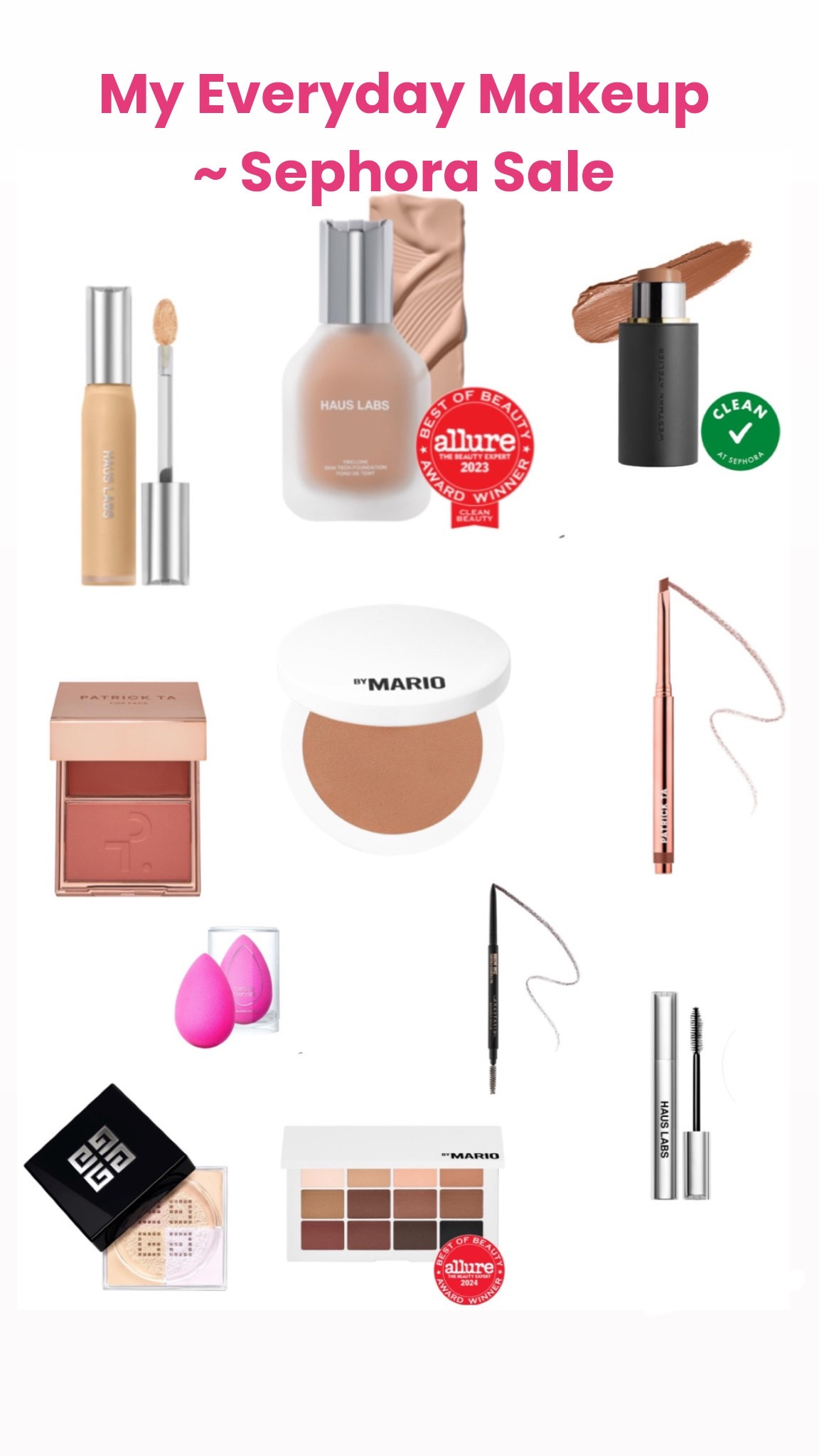 My everyday makeup - Sephora Sale

#LTKFindsUnder50 #LTKBeauty #LTKStyleTip