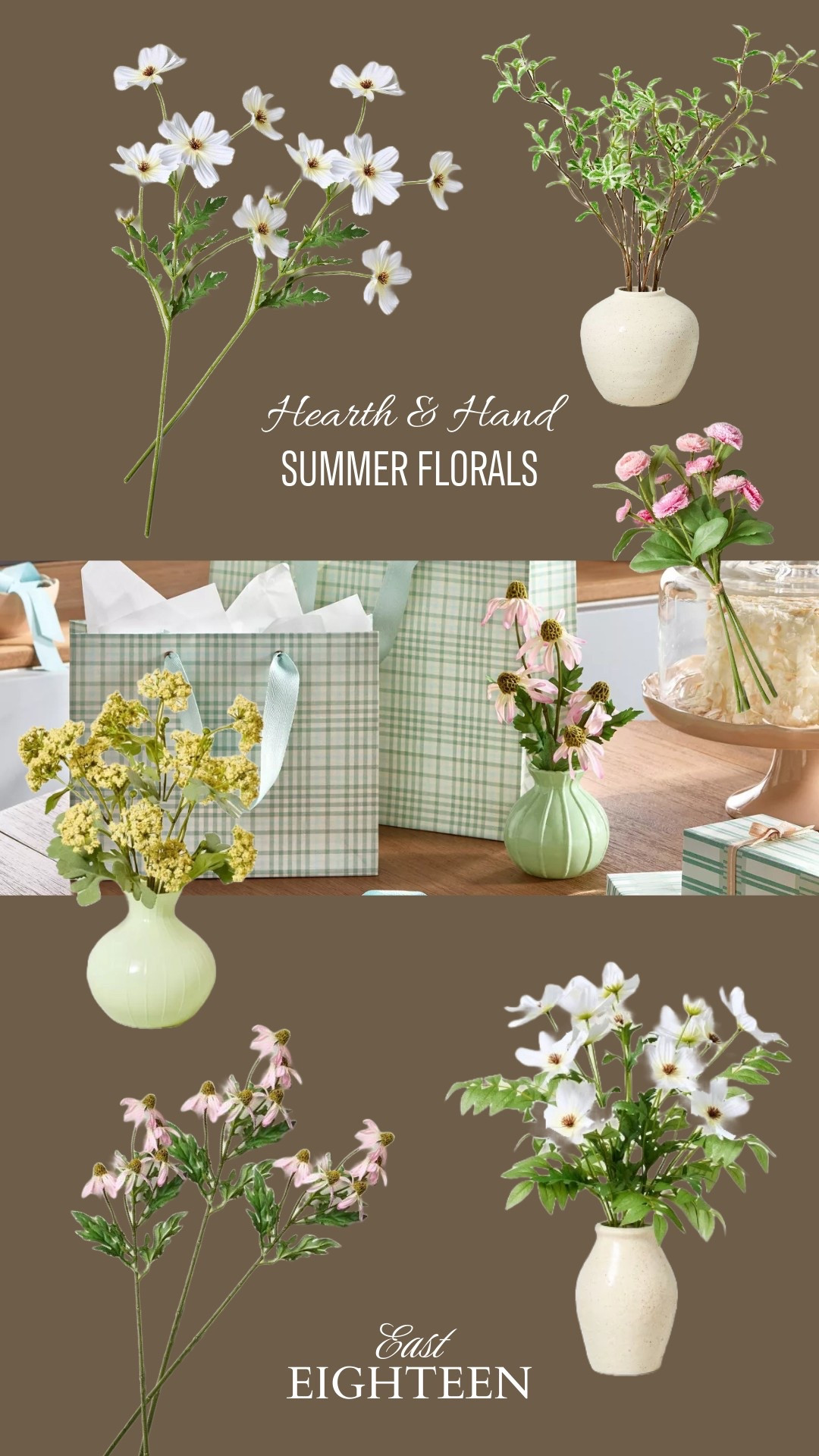 So many new fun florals from the Hearth and Hand for Target line! 
AND right now they are all 25% off!!!  Grab them now and get your home ready for summer🌷 

#LTKFindsUnder50 #LTKSeasonal #LTKHome