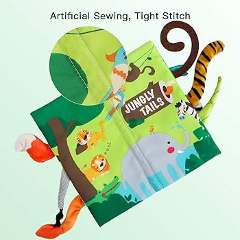 beiens Baby Books Toys, Baby Books 0-6 Months, 3PCS Touch and Feel Cloth Crinkle Soft Books, Toys... | Amazon (US)