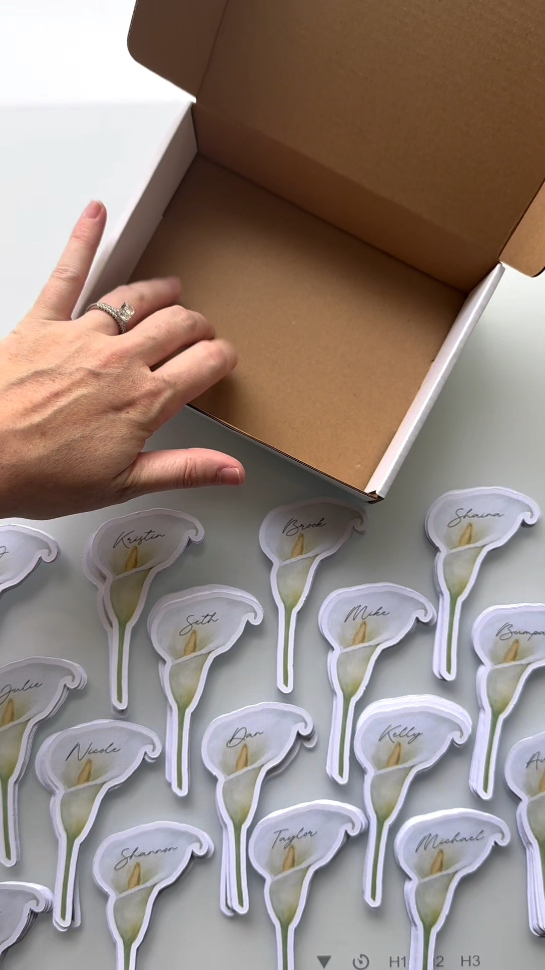 Calla Lily Place Cards Etsy Order ✨

#LTKWedding