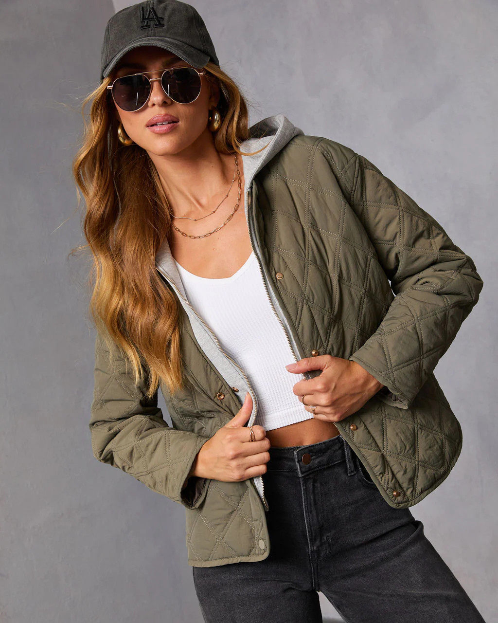 Cozycore Quilted Hooded Twofer Jacket | VICI