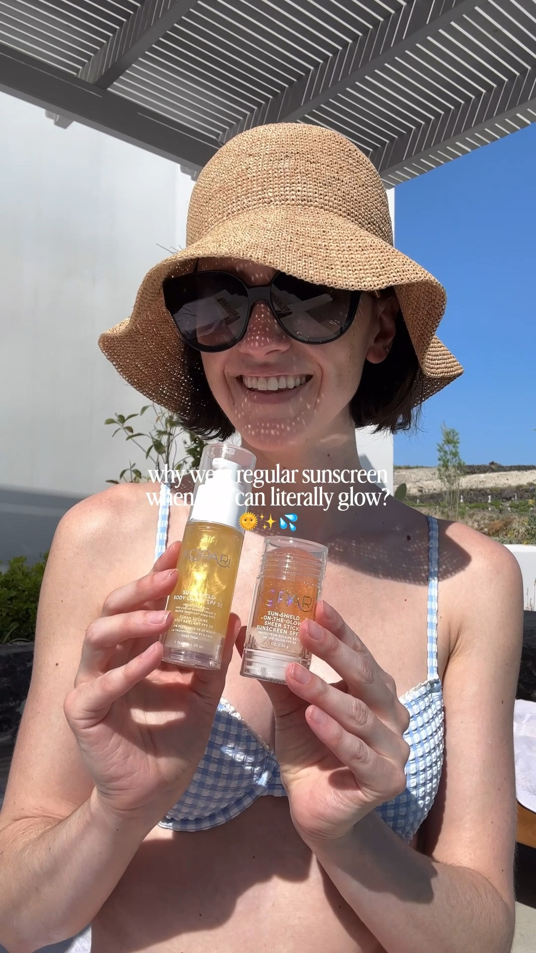 Brought my Kopari sunscreen to Greece and I’m making the whole place shimmer 🤭✨ I love this glowy sunscreen and it smells amazing too! So moisturizing and keeps my skin protected from the harsh sun 🌞

#LTKselfcare #LTKTravel #LTKBeauty