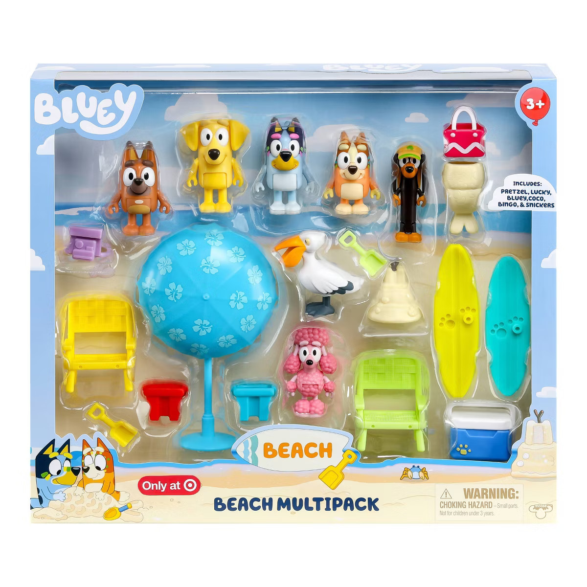 Bluey Figure & Accessory Beach Multipack (Target Exclusive) | Target