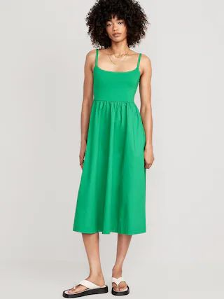 Fit & Flare Midi Cami Dress for Women | Old Navy (US)