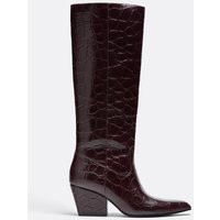 Stradivarius High-heeled boots BURGUNDY 5 | Stradivarius (UK)