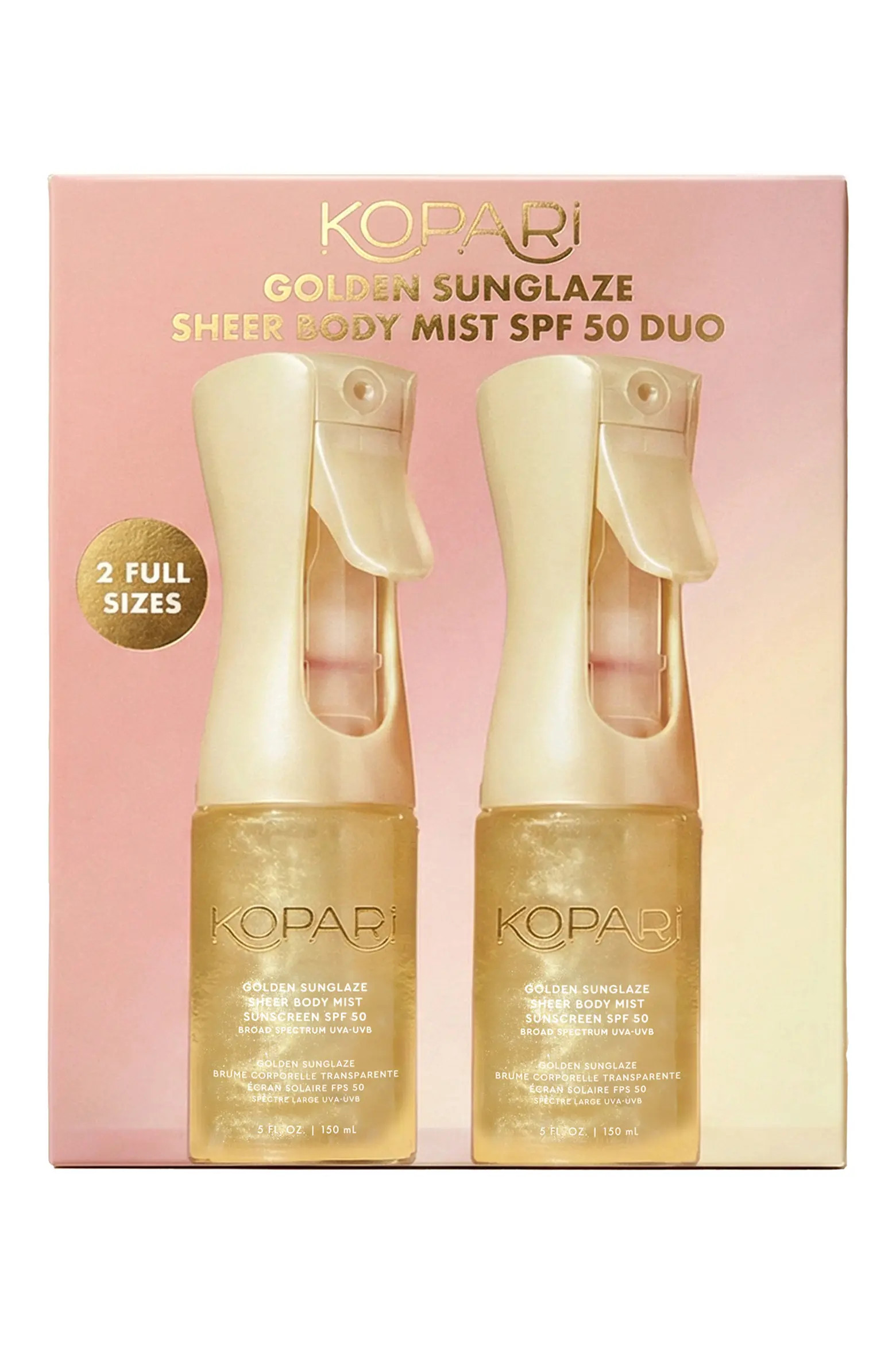 Golden Sunglaze Sheer Body Mist SPF 50 Duo $78 Value (Women) | Nordstrom | Nordstrom