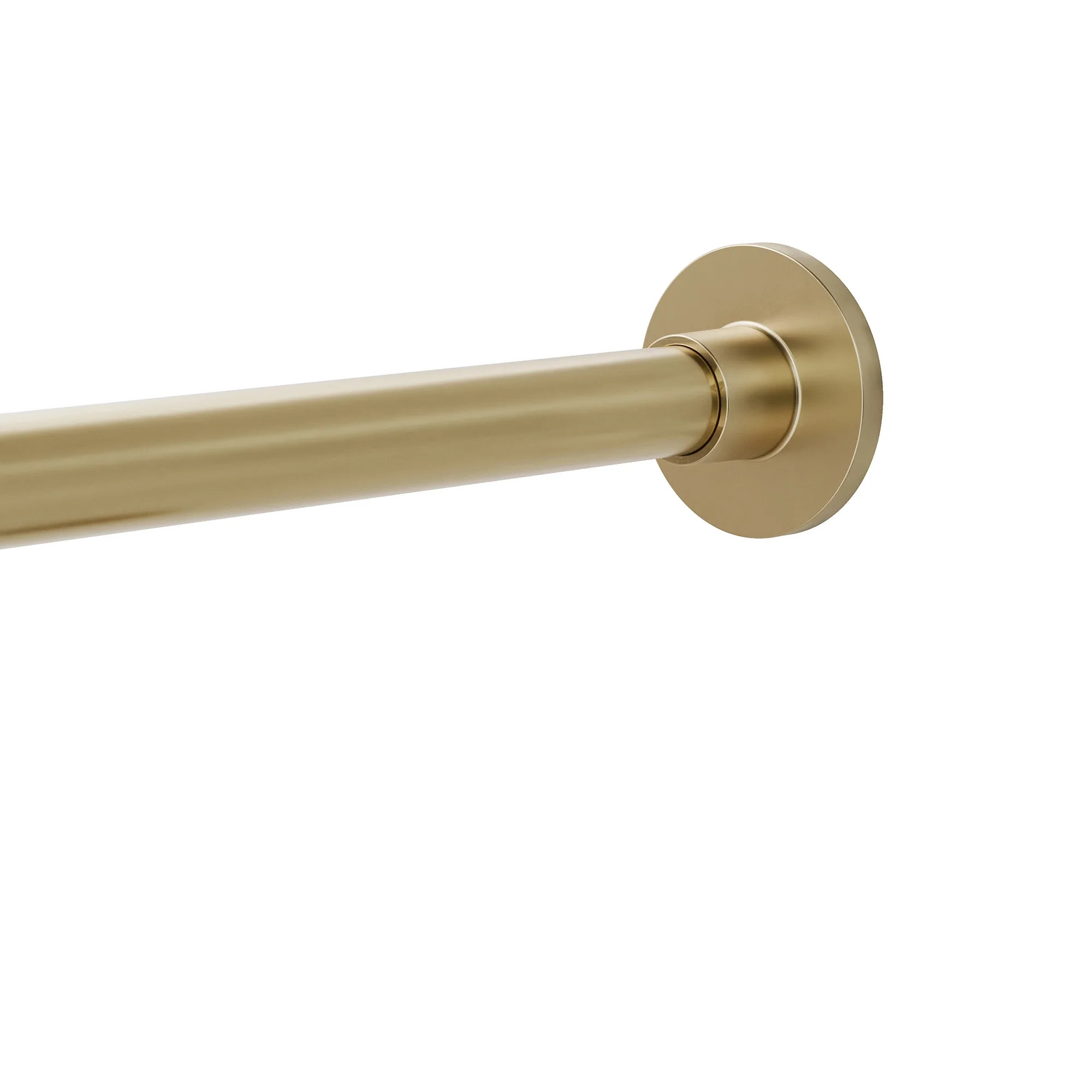 Better Homes & Gardens Rustproof 43” to 72” Adjustable Tension Modern Shower Curtain Rod, Bra... | Walmart (US)