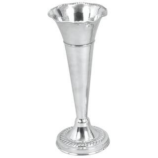 15" Silver Aluminum Traditional Vase By Ivory And Iris | 6" x 6" x 15" | Michaels® | Michaels Stores