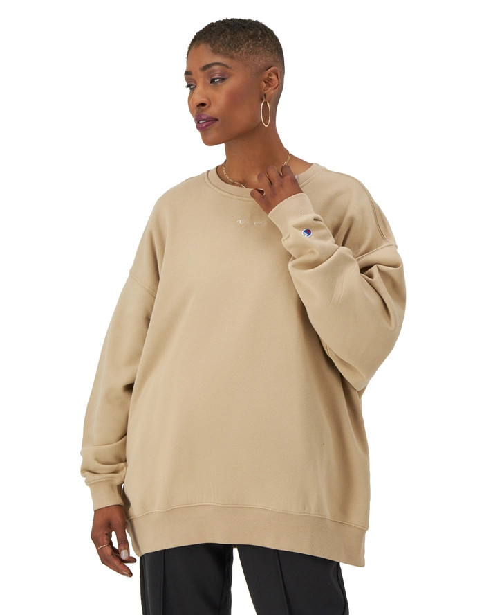 Classic Fleece Oversized Crewneck Sweatshirt, Script Logo | ChampionUSA.com (Hanesbrands Inc.)