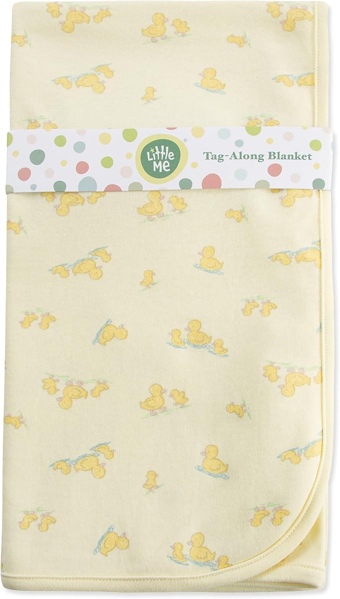 Little Me Blankets for Baby Gender Neutral Duckies Swaddling Receiving Blanket, 30 x 27 Inches | Amazon (US)