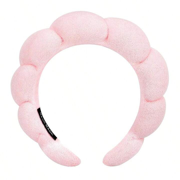 1PC Women Spa Headband For Washing Face Sponge Makeup Skincare Headband Terry Cloth Bubble Soft G... | SHEIN