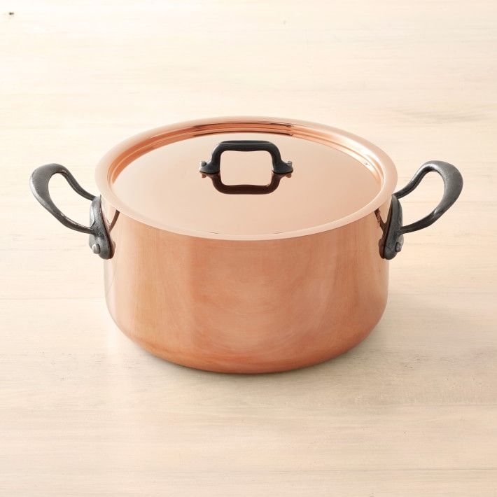 Mauviel Copper M'200 CI Stew Pan, 5 1/2-Qt. | Williams-Sonoma