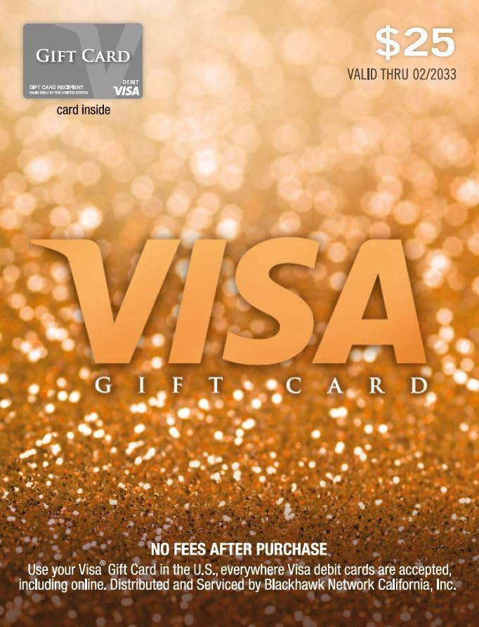Visa $25 Gift Card (plus $3.95 Purchase Fee) | Amazon (US)