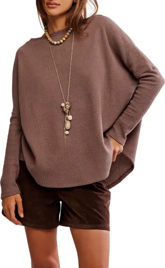 Latte Blue Oversize Thermal Top | Nordstrom